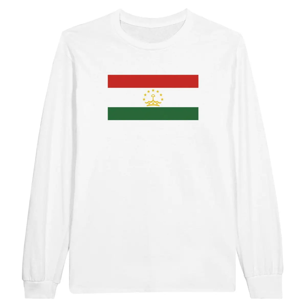 T-shirt à manches longues Drapeau du Tadjikistan - Pixelforma 