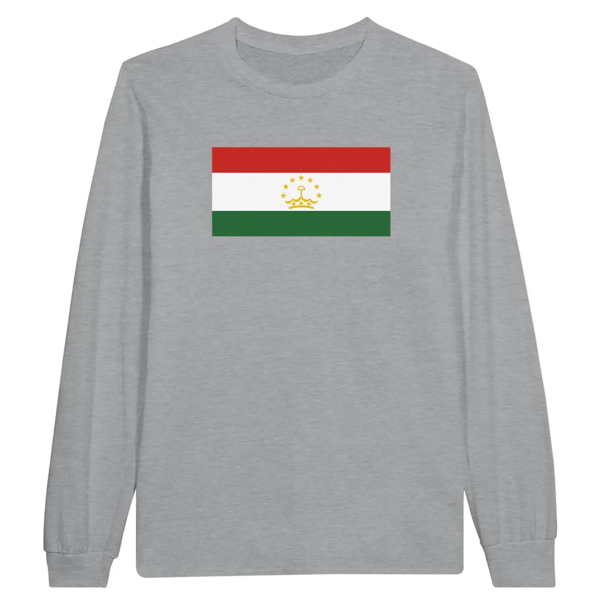 T-shirt à manches longues Drapeau du Tadjikistan - Pixelforma 