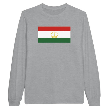 T-shirt à manches longues Drapeau du Tadjikistan - Pixelforma 