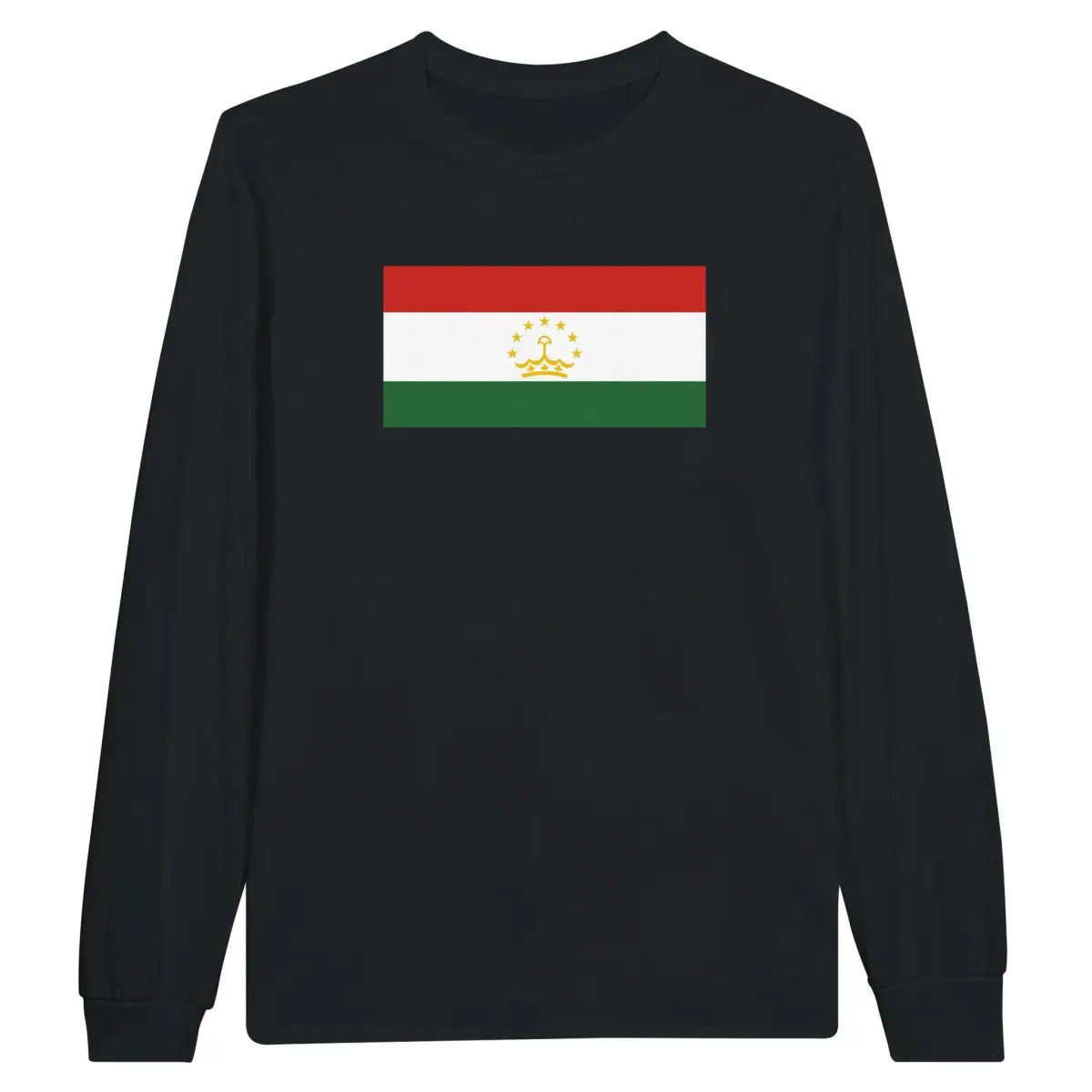 T-shirt à manches longues Drapeau du Tadjikistan - Pixelforma 