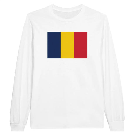 T-shirt à manches longues Drapeau du Tchad - Pixelforma 