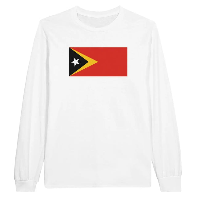 T-shirt à manches longues Drapeau du Timor oriental - Pixelforma 