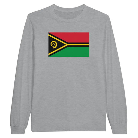 T-shirt à manches longues Drapeau du Vanuatu - Pixelforma 