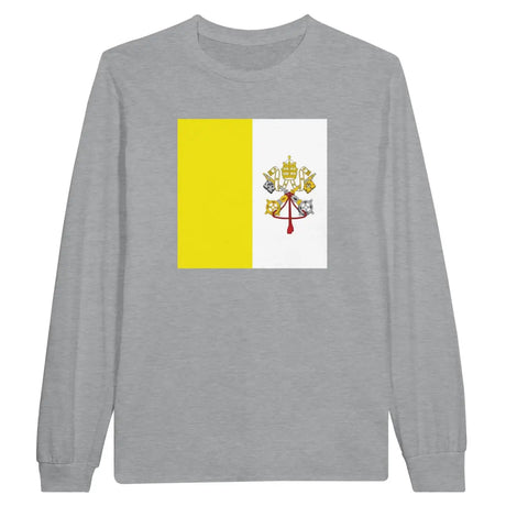 T-shirt à manches longues Drapeau du Vatican - Pixelforma 