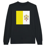 T-shirt à manches longues Drapeau du Vatican - Pixelforma 