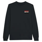 T-shirt à manches longues drapeau égypte en broderie - pixelformaflag
