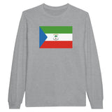 T-shirt à manches longues drapeau guinée équatoriale - pixelforma