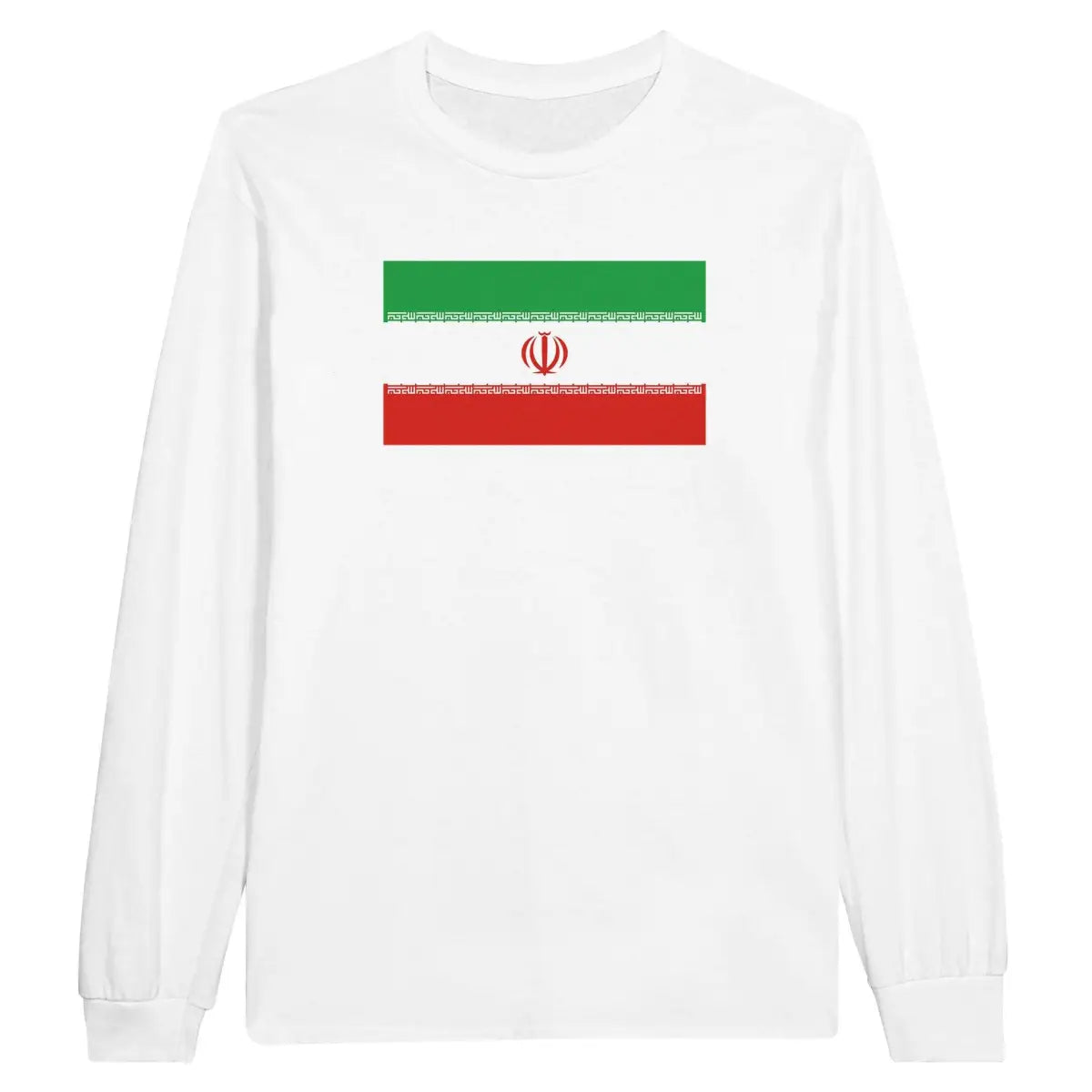 T-shirt à manches longues drapeau iran - pixelforma