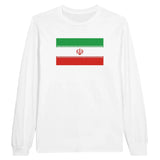 T-shirt à manches longues drapeau iran - pixelforma