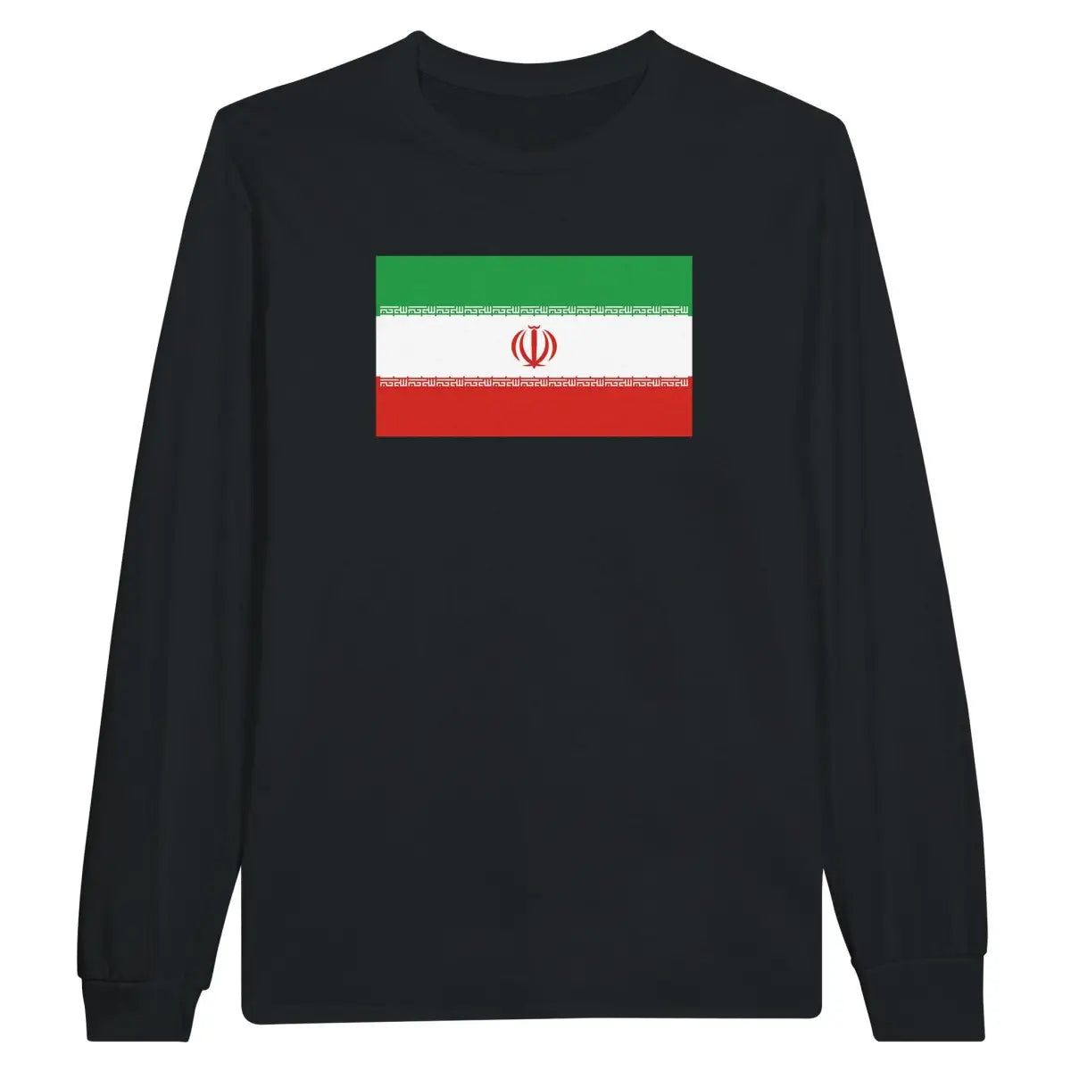 T-shirt à manches longues drapeau iran - pixelforma