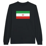 T-shirt à manches longues drapeau iran - pixelforma
