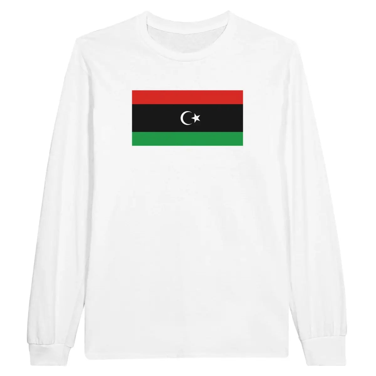 T-shirt à manches longues drapeau libye - pixelforma