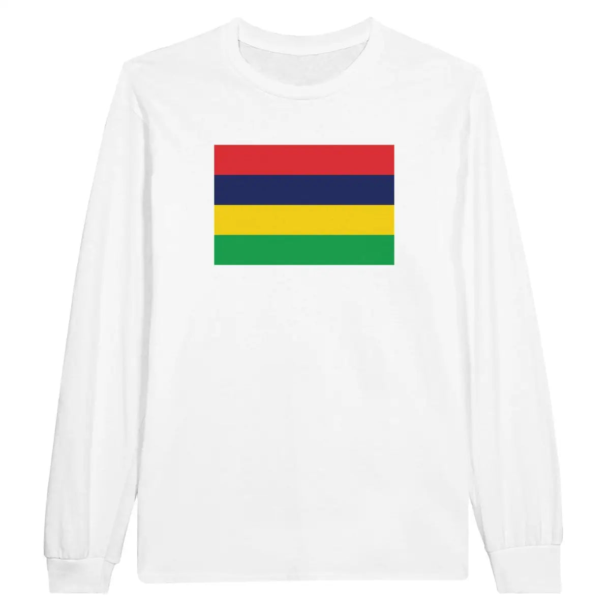 T-shirt à manches longues drapeau maurice - pixelforma