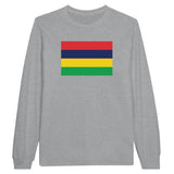 T-shirt à manches longues drapeau maurice - pixelforma
