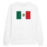 T-shirt à manches longues drapeau mexique - pixelforma