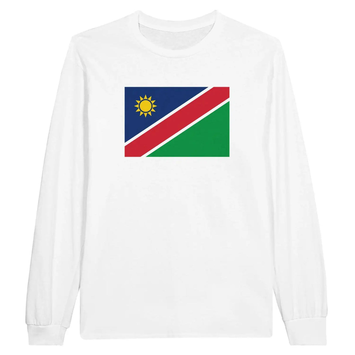 T-shirt à manches longues drapeau namibie - pixelforma