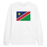 T-shirt à manches longues drapeau namibie - pixelforma
