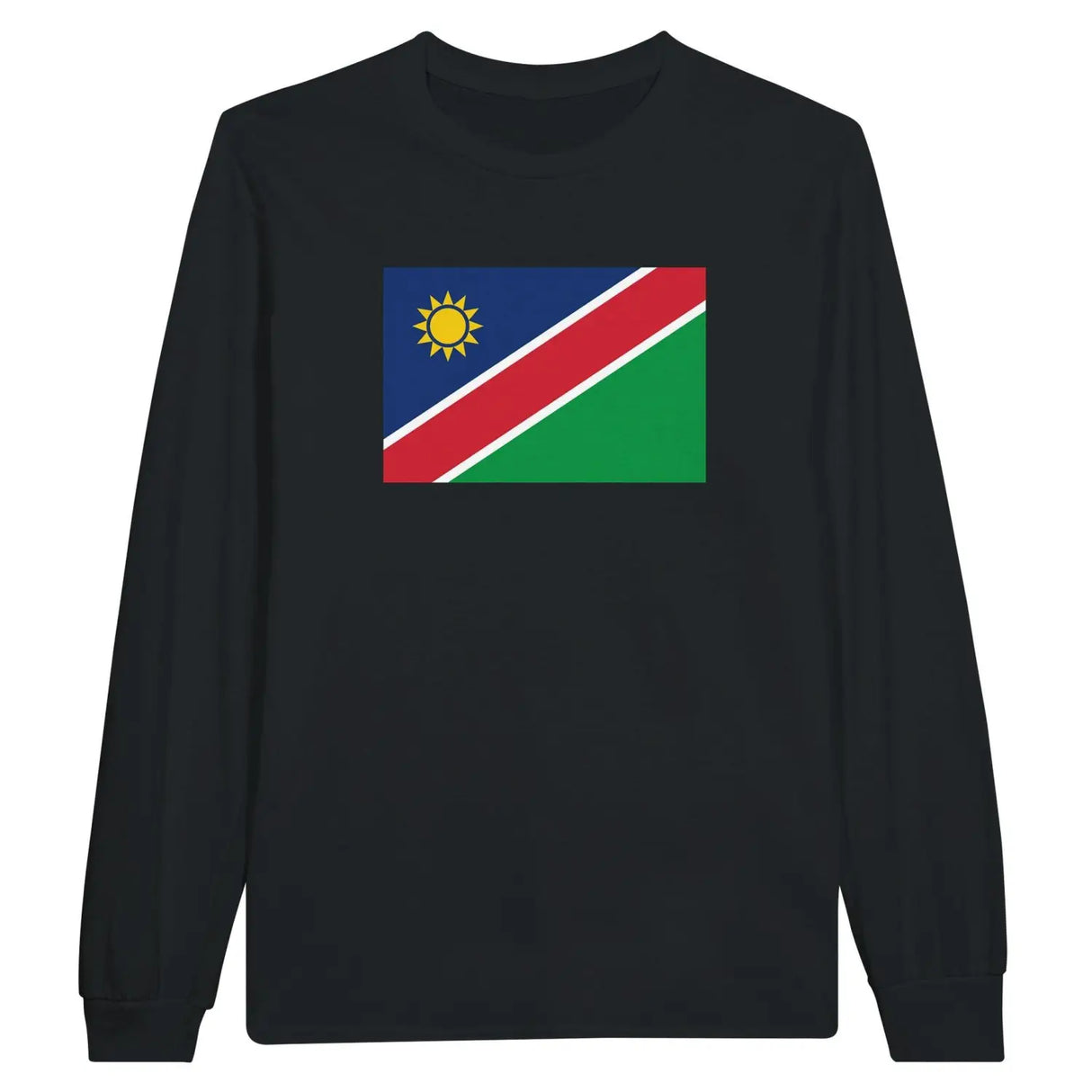 T-shirt à manches longues drapeau namibie - pixelforma
