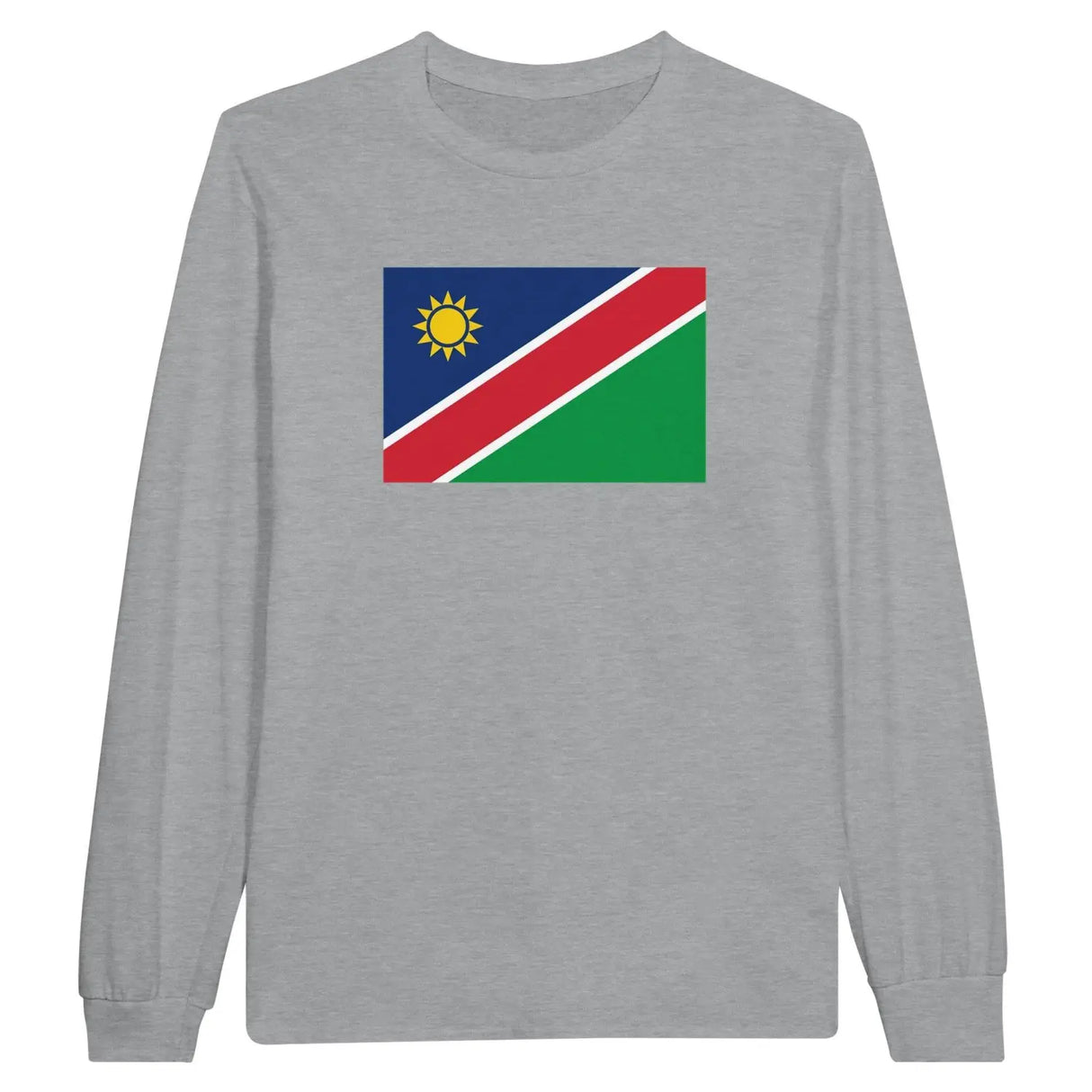 T-shirt à manches longues drapeau namibie - pixelforma