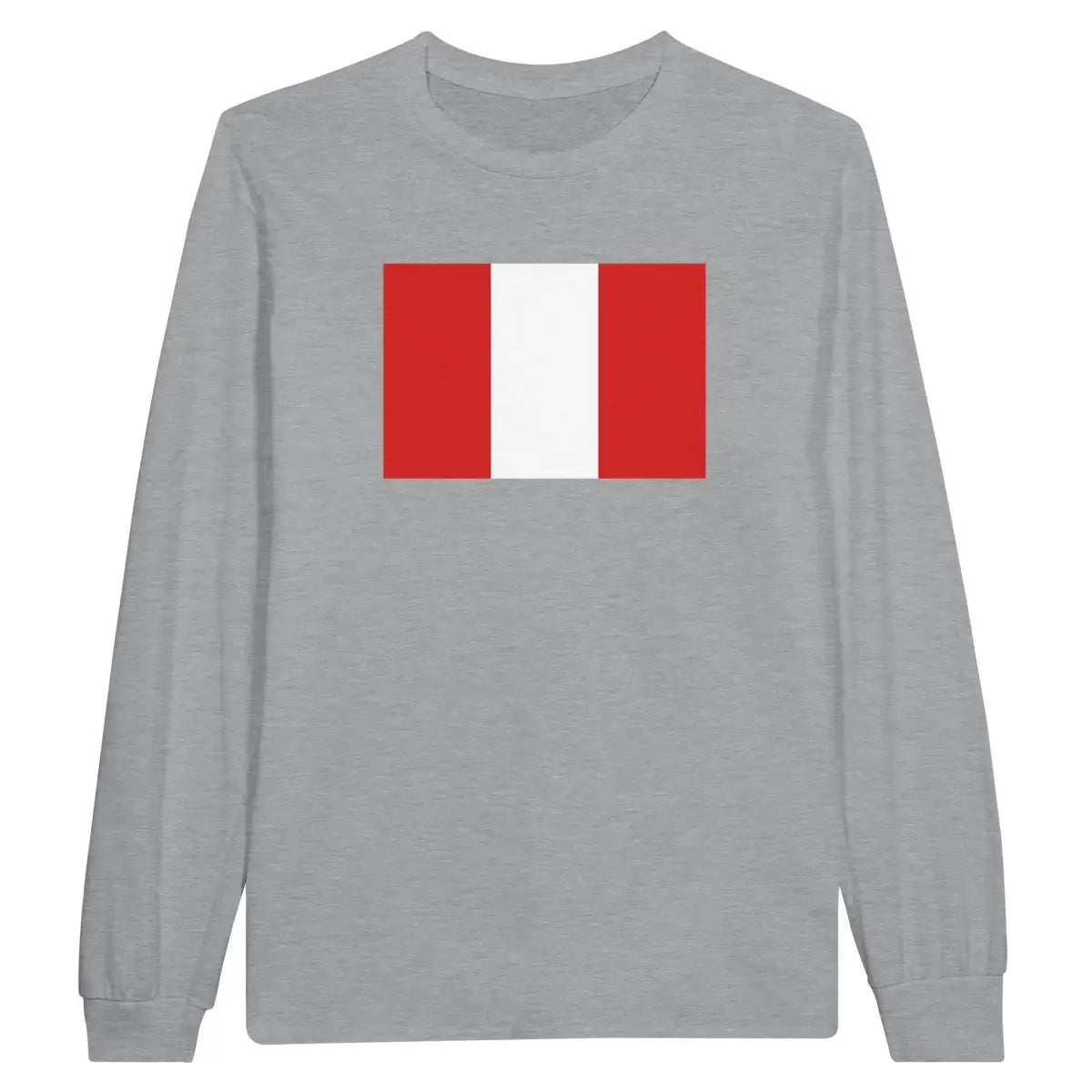 T-shirt à manches longues drapeau pérou - pixelforma