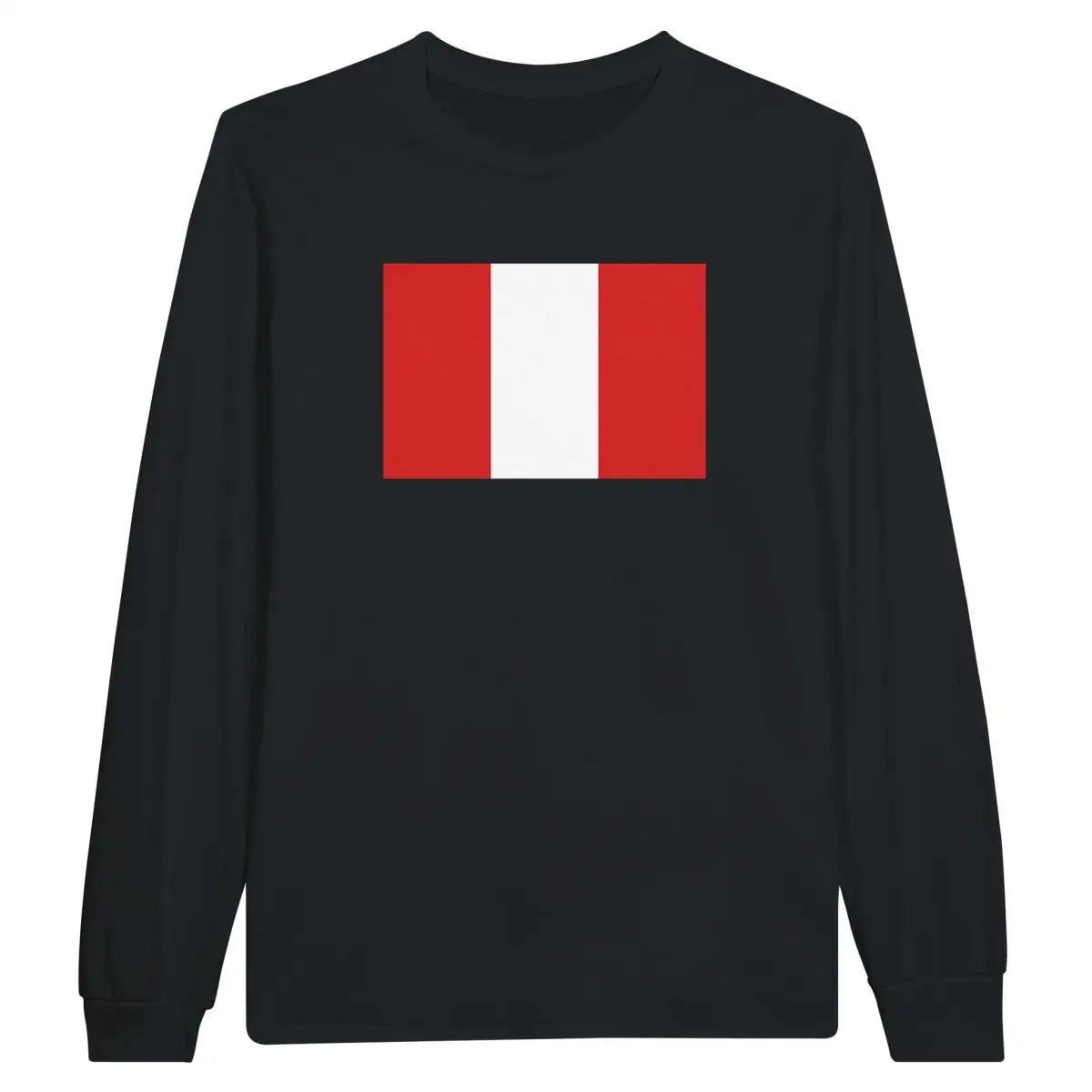 T-shirt à manches longues drapeau pérou - pixelforma