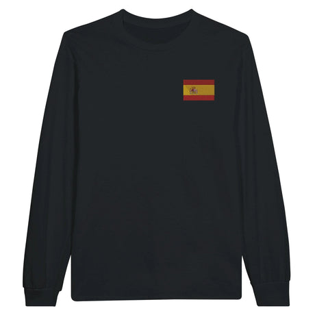 T-shirt à manches longues espagne broderie coton mélangé