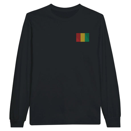 T-shirt à manches longues guinée brodé coton mélangé