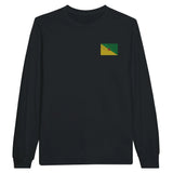 T-shirt à manches longues guyane coton mélangé brodé