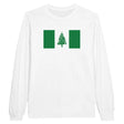 T-shirt à manches longues île norfolk coton mélangé imprimé