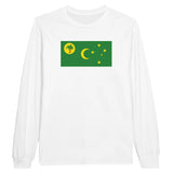 T-shirt à manches longues îles cocos coton mélangé imprimé