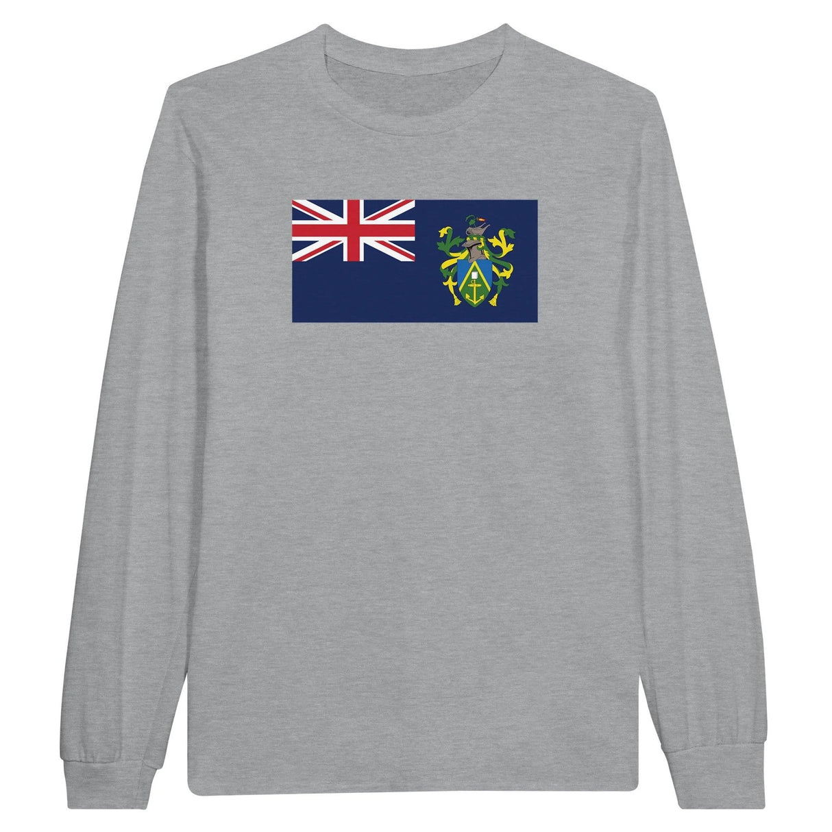 T-shirt à manches longues îles pitcairn coton mélangé