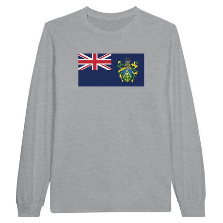 T-shirt à manches longues îles pitcairn coton mélangé