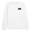 T-shirt à manches longues îles vierges britanniques brodé coton
