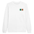 T-shirt à manches longues irlande broderie coton mélangé