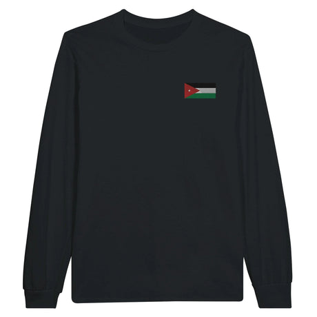 T-shirt à manches longues jordanie broderie coton mélangé