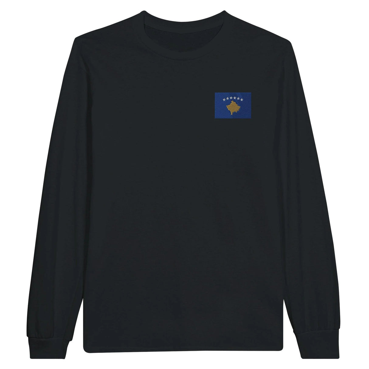 T-shirt à manches longues kosovo coton mélangé broderie