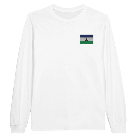 T-shirt à manches longues lesotho broderie coton mélangé