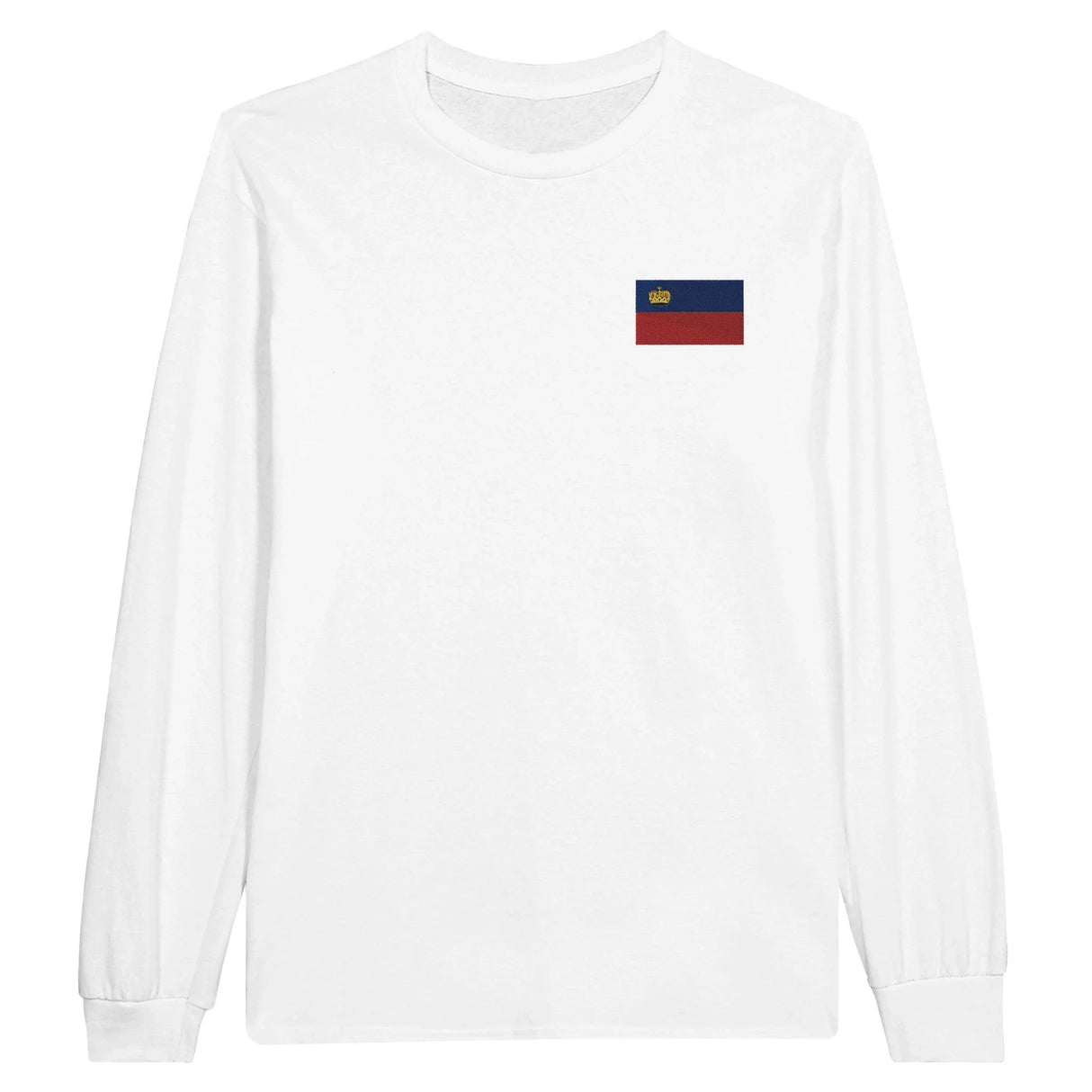 T-shirt à manches longues liechtenstein coton broderie