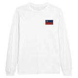 T-shirt à manches longues liechtenstein coton broderie