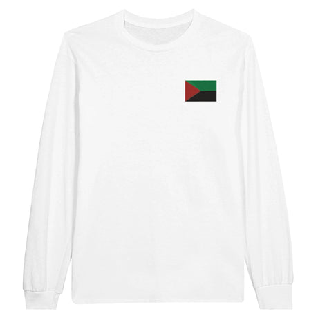 T-shirt à manches longues martinique broderie coton mélangé