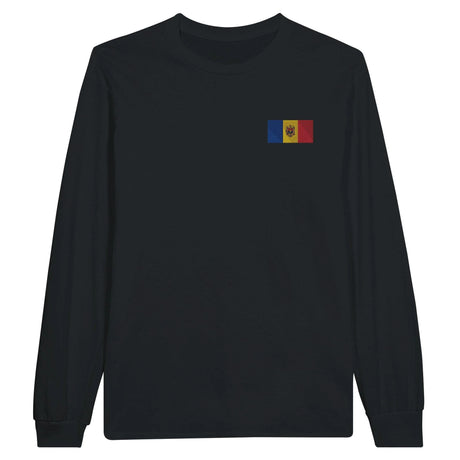 T-shirt à manches longues moldavie broderie coton doux