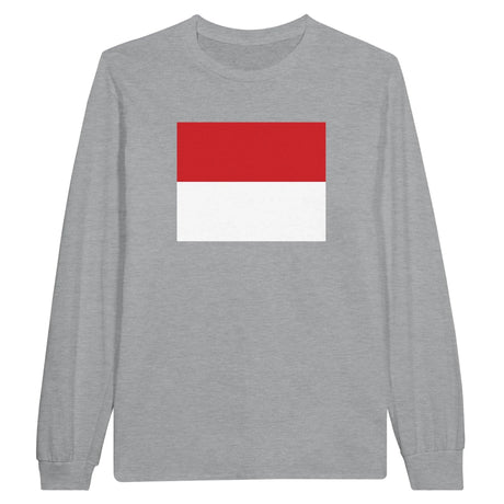T-shirt à manches longues monaco coton mélangé imprimé