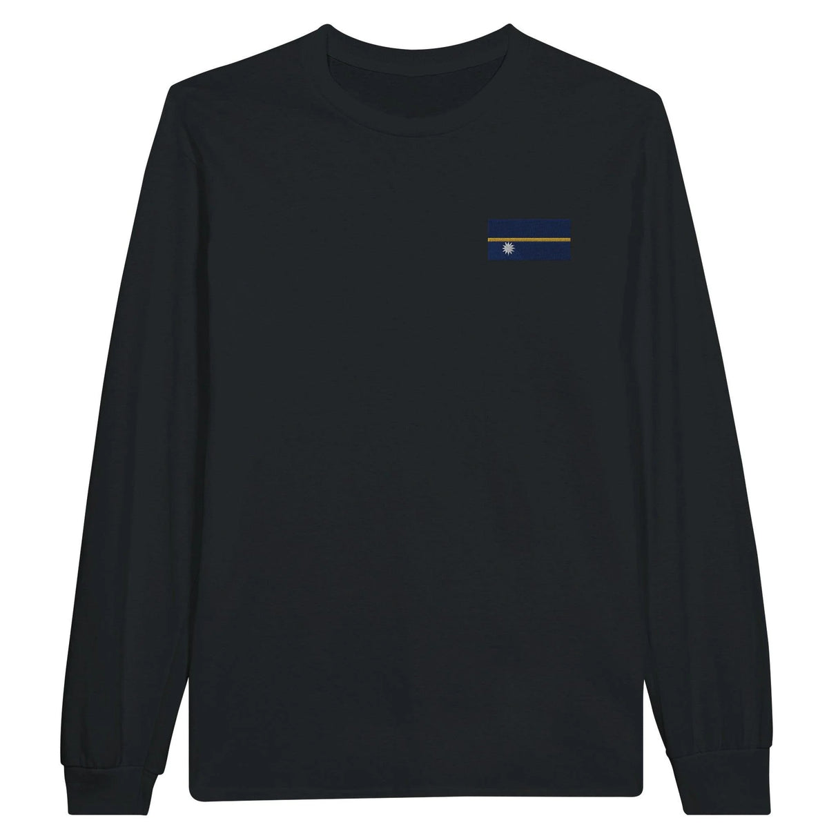 T-shirt à manches longues nauru coton mélangé broderie