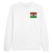 T-shirt à manches longues niger broderie coton doux