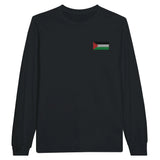T-shirt à manches longues palestine broderie coton mélangé