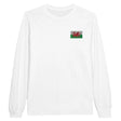 T-shirt à manches longues pays de galles coton brodé doux