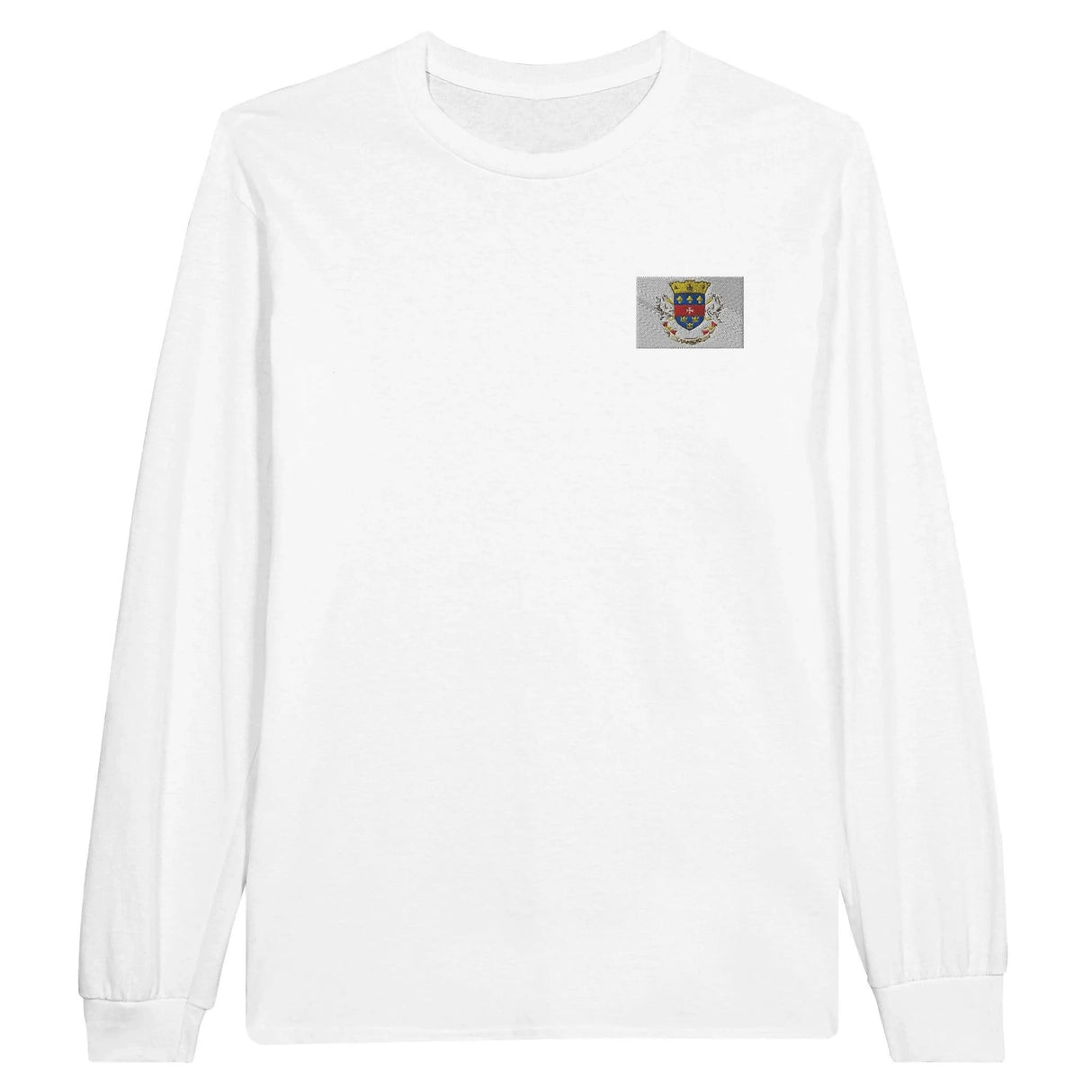 T-shirt à manches longues saint-barthélemy broderie coton