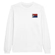 T-shirt à manches longues saint-martin coton broderie couleur