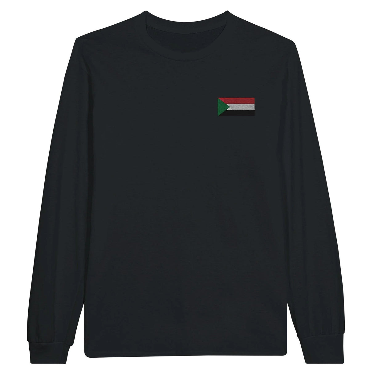 T-shirt à manches longues soudan broderie couleur coton