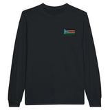 T-shirt à manches longues soudan du sud broderie coton